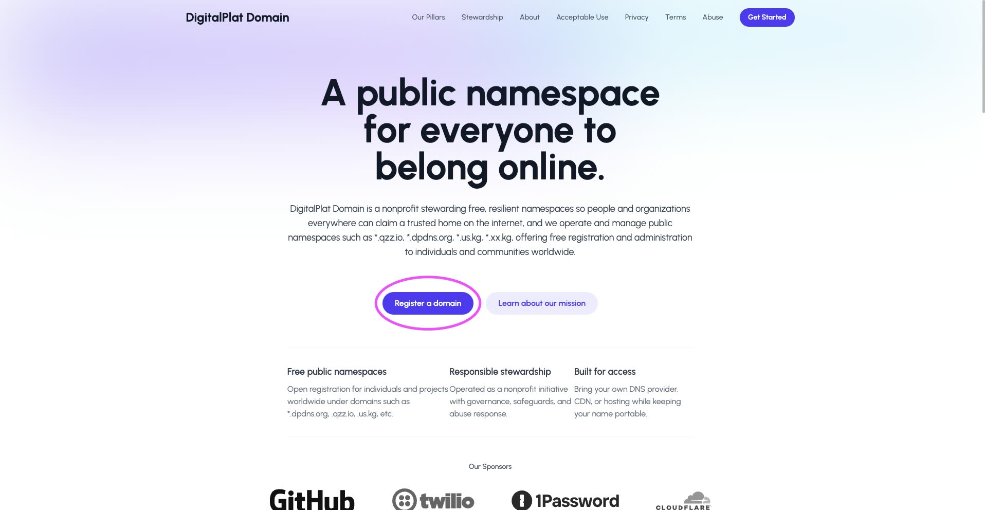 Digiplat 首頁按鈕